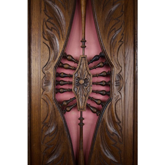 Carved Oak Wardrobe, Brittany, France, 1900 For Sale - Image 10 of 15