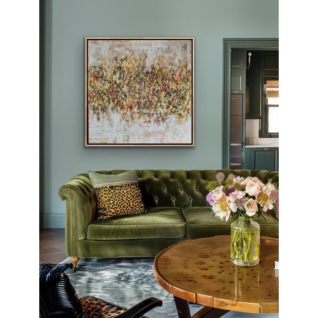 Framed Abstract Painting Titled Pixelvision by Pamela Harmon For Sale - Image 12 of 12