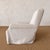 Regent Chair Slip Covered in Belgian Linen- Greige For Sale - Image 9 of 11