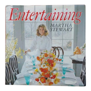Martha Stewart Entertaining, 1982 Hardcover Book, Illustrated Parties Cooking Hosting For Sale