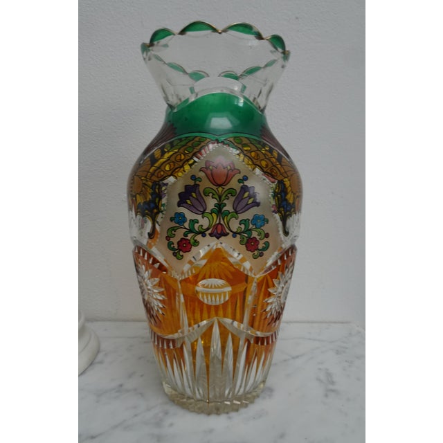 Czech Art Nouveau Bohemian Haida Vase attributed to H. Pautsch, 1890s For Sale - Image 16 of 18