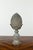 French Turn of the Century 1900s Zinc Pinecone Fragment with Acanthus Leaves For Sale - Image 4 of 12