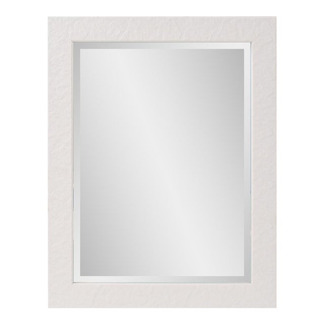 Stucco Vanity Mirror - White For Sale