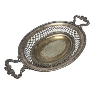Art Nouveau Fruit Bowl on Stand by Fraget, Poland, 1900s For Sale