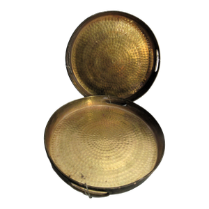 Vintage Pair of Copper/Brass Trays