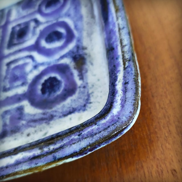 Mid-Century Modern Ceramic Wall Plate by Herluf Gottschalk Olsen, Denmark, 1960s For Sale - Image 3 of 16