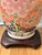 Vintage Tobacco Leaf Chinoiserie Porcelain Lamp With Double Happiness Finial and Ming Style Base - Shade Included For Sale In New Orleans - Image 6 of 12