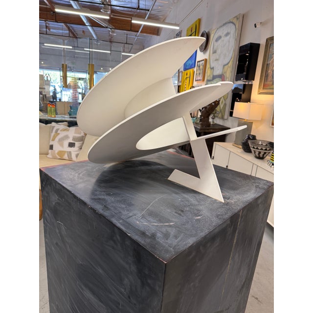 Early 20th Century Massive Steel/Iron Painted Abstract Kinetic Sculpture Attributed to Jerry Peart For Sale - Image 11 of 16