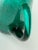 Glass Pitcher: 1950s Vintage Teal / Emerald Crackle Glass Mid-Century Tall Pitcher For Sale - Image 7 of 8