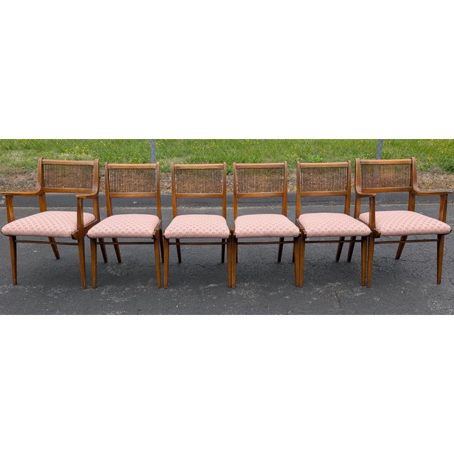 1950s Attributed Drexel Dining Chairs John Van Koert Dateline Collection Set of 4 For Sale - Image 9 of 16