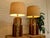 Mid 20th Century Vintage Walnut & Cork Architectural Table Lamp - Pair For Sale - Image 5 of 8