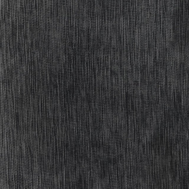 Modern Slate Velvet Modern Transitional Sculpted Wingback Chair For Sale - Image 3 of 6