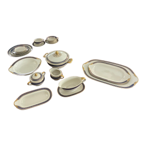 Mid 20th Century Bavarian Porcelain/China Dinnerware Set