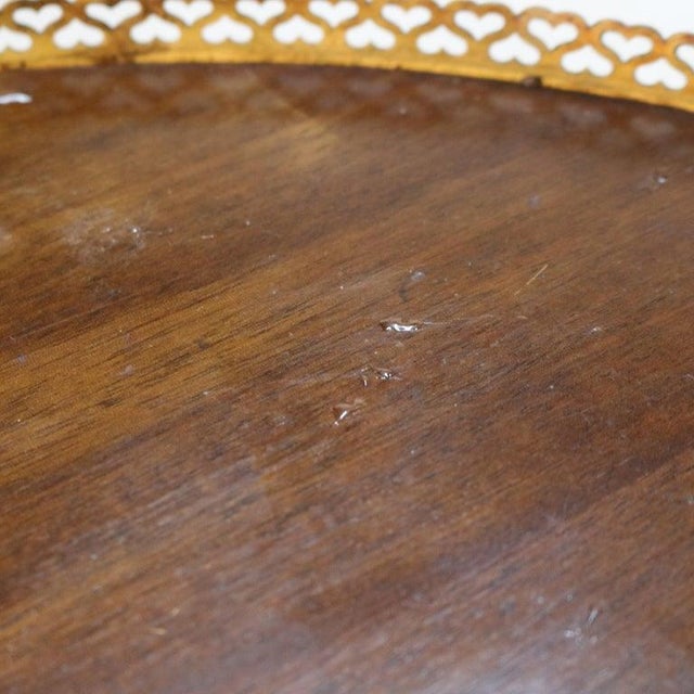 1910s Antique Louis XVI Style Mahogany, Glass & Ormolu Round Vitrine C1910 For Sale - Image 5 of 15