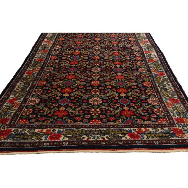 Antique Persian Bijar Rug - 03'08 X 17'09 For Sale - Image 4 of 9