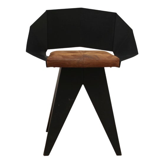 Knight Chairs in Steel from Gie El, Set of 8 For Sale