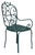 Antique Garden Table & Chairs, Set of 5 in Dark Green Patio For Sale - Image 14 of 15