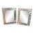 Pair of Zebra‑Pattern Silverplate Frames, 5.5” X 8” With Velvet Backing. Great for Palm Beach Regency & Grandmillennial Decor - See Pics For Sale