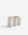 Contemporary White Arch Stool in Steel and Plaster by Pietro Franceschini For Sale - Image 3 of 6