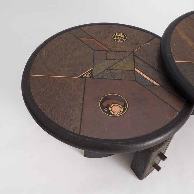 Two-Tier Modular Brutalist Coffee Table by Paul Kingma, 1980s For Sale - Image 10 of 18