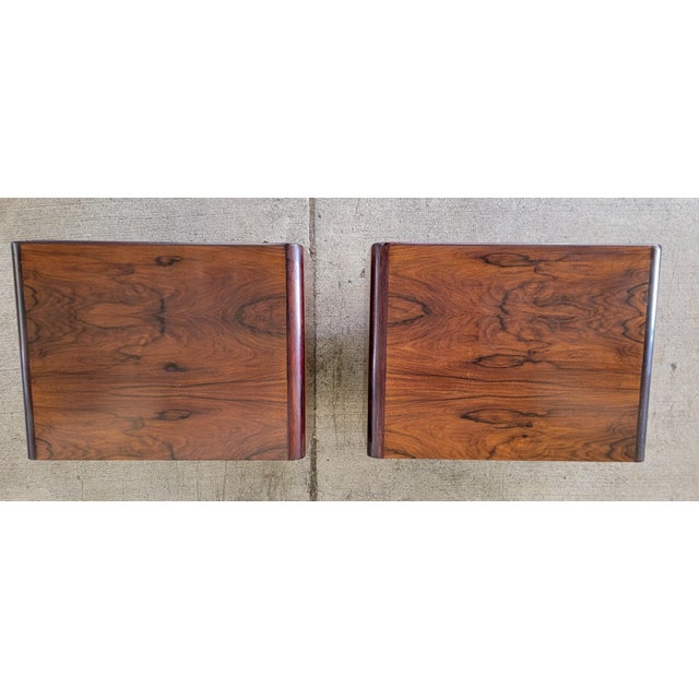 Scandinavian Modern Rosewood Nightstands by Westnofa a Pair For Sale - Image 12 of 12