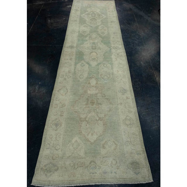 Turkish Oushak Runner Rug 2'9" x 16'3" #17834 Explore a curated collection of hallway runners, wool rugs, and handmade...