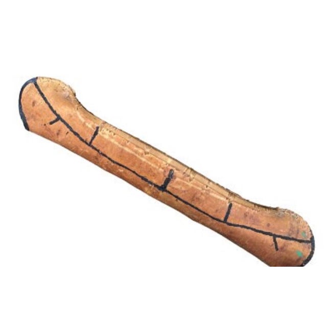 Large 1940 Vintage Birch Bark Model Canoe For Sale - Image 10 of 11