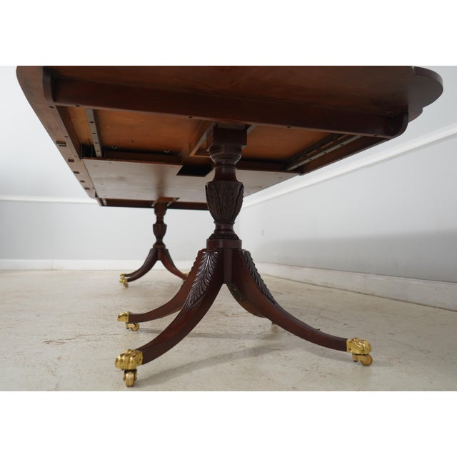 Kindel Mahogany Double Pedestal Dining Table For Sale - Image 17 of 18