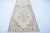 Pale Ecru Faded Natural Wool Runner Rug For Sale - Image 3 of 11