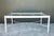 White Vintage Metal and Glass Coffee Table For Sale - Image 8 of 12