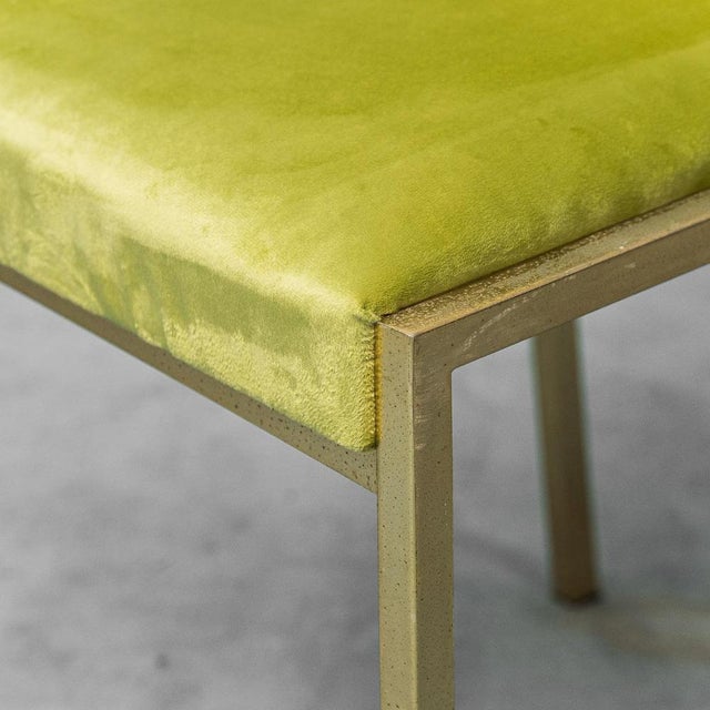 Gold Vintage Chairs in Silver and Gold Metal, 1970s, Set of 4 For Sale - Image 8 of 12