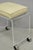 Vintage Mid Century Modern Clear Lucite Waterfall Vanity Bench Stool on Wheels For Sale - Image 4 of 8
