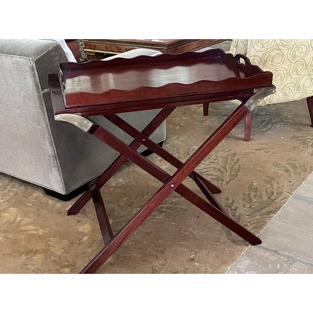 Mid Century "Party Butler" Expandable Tray Table by Baker Furniture For Sale - Image 10 of 11