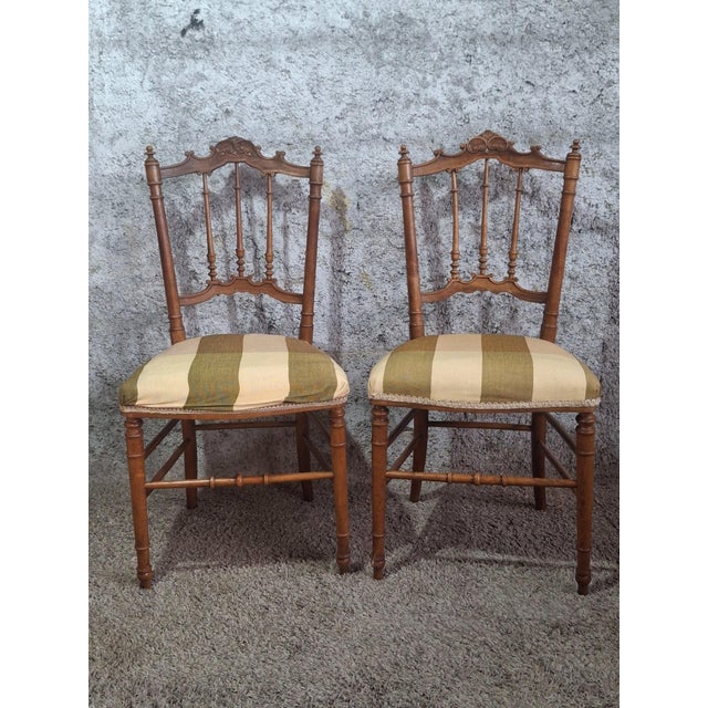 Antique Carved Louis XVI Flying Chairs, 1890s, Set of 2 For Sale - Image 10 of 10