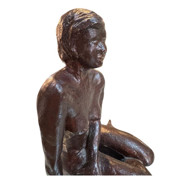 Early 20th Century Early 20th Century French Hand Cast Bronze Nude For Sale - Image 5 of 5