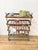 A fabulously original mid century shoe rack trolley recently salvaged from a show making factory in the midlands. with...