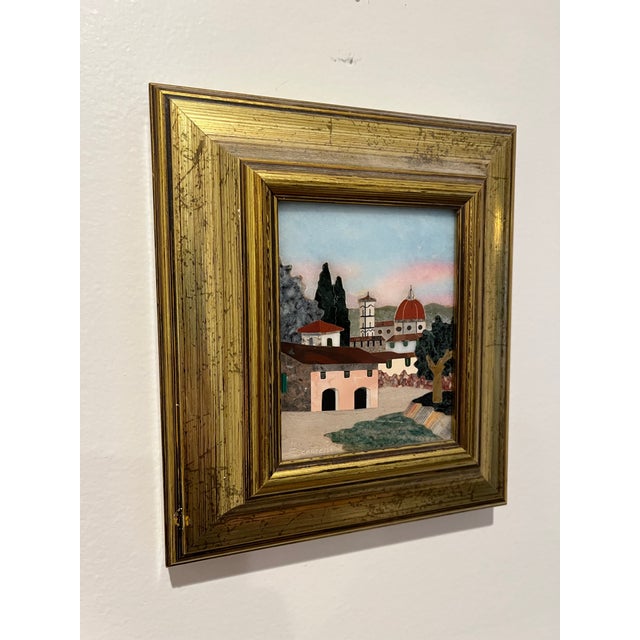 Mid-Century Modern Mid Century Scarpelli Pietra Dura Miniature Florence Cathedral Duomo Di Firenze For Sale - Image 3 of 6