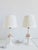 Pink Vintage Porcelain Capodimonte Style Porcelain Table Lamps-a Pair For Sale - Image 8 of 12