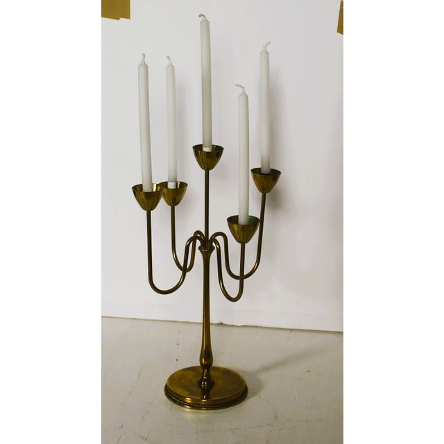 Brass Candelabra by Gunnar Ander for Ystad Metall, 1970 For Sale - Image 6 of 13