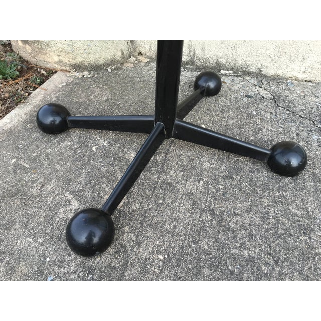 Vintage Blackend Steel Side Table by Allegri Parma 1970s For Sale - Image 4 of 4