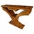 Wood Art Deco Style Burlwood Pedestal Console For Sale - Image 7 of 7