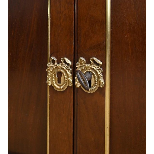 Louis XVI Style Mahogany Scriban Bookcase, Mid-19th Century For Sale - Image 15 of 18