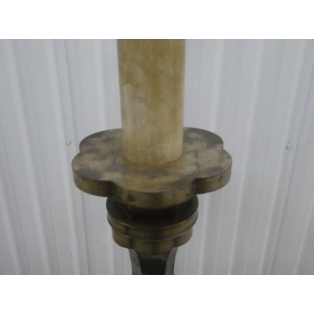 20th Century Towering Italian Tole Table Lamp For Sale - Image 9 of 10