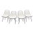 Set of 4 Mid Century Eames for Herman Miller Molded Shell Chairs For Sale