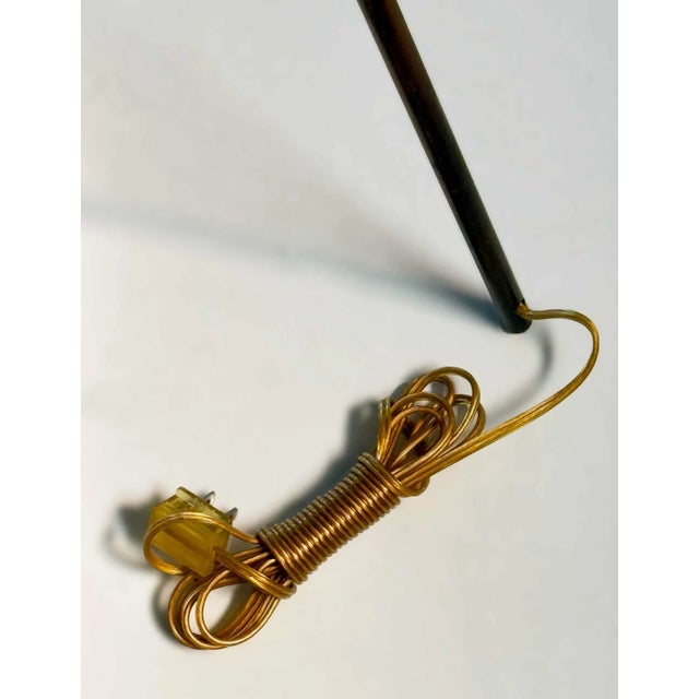 Metal Tripod Lamp Th Robsjohn Gibbings for Hansen Lighting Co. For Sale - Image 7 of 10