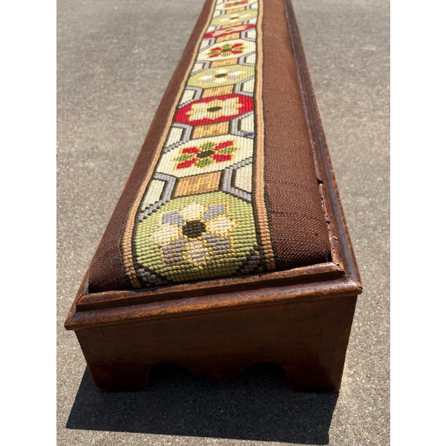 Vintage Needlepoint Prayer Kneeler For Sale In Dallas - Image 6 of 10