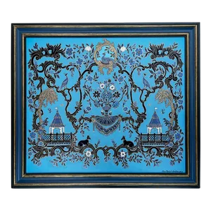 "Paradise" Chinoiserie Original Framed Painting