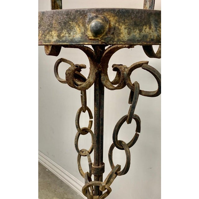 1940s Spanish Iron Planters - A Pair For Sale - Image 9 of 11