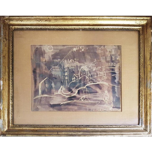 Franco Gentilini, A Marcello Avenali, 1950s, Mixed Media For Sale