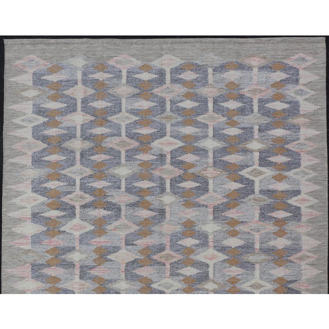 Hand-Woven Scandinavian Wool Rug by Keivan Woven Arts, 8'10" X 12'0 For Sale - Image 10 of 12